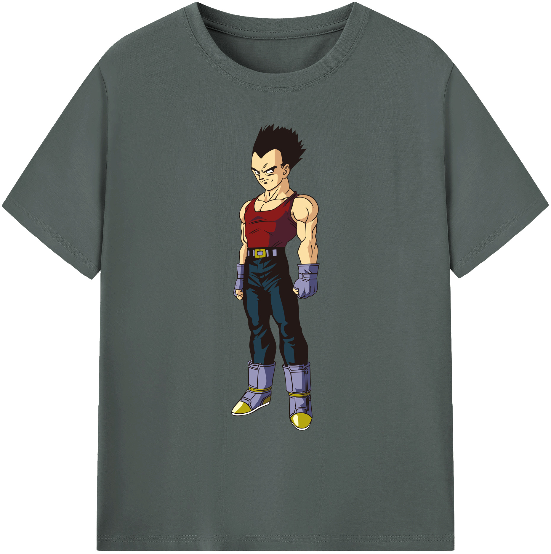 （画像用） ドラゴンボール ベジータ四世（Bejīta Yonsei）DRAGON BALL Vegeta IV 綿100％ メンズ半袖Tシャツ｜肌触りやわらか＆通気性